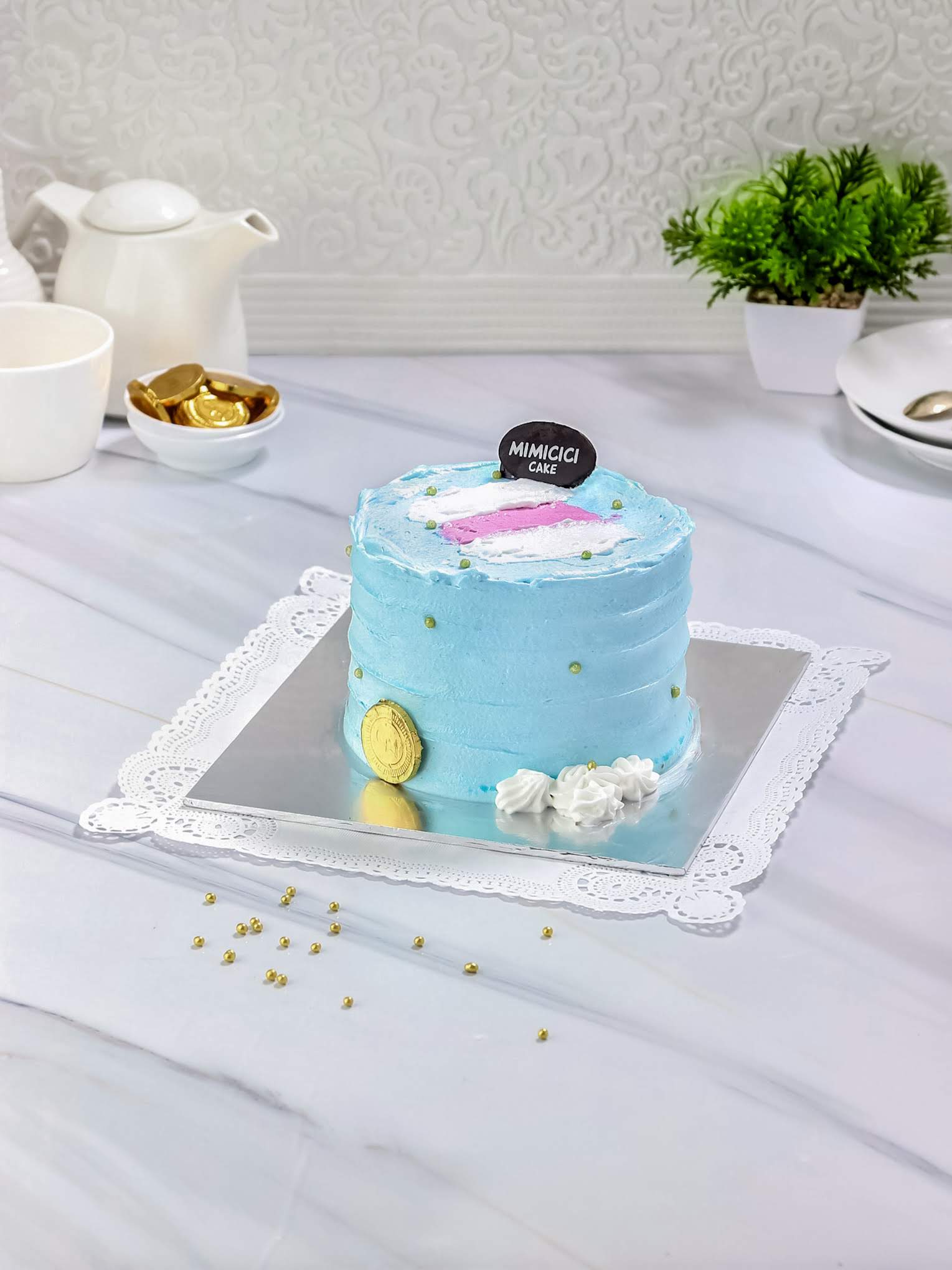 Korean Cake Blue Ocean 12 Cm